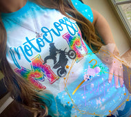 Motocross Mom Tie Dye tee