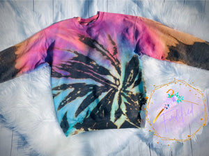 Fall Mix Tie Dye Crew Neck